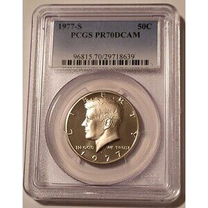 1977 S Kennedy Half Dollar Proof PR70 DCAM PCGS